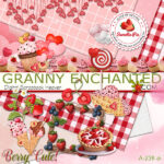 Dessert Clipart in Digital Scrapbook Kit for Valentines