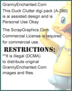 Duck Clipart Terms of Use