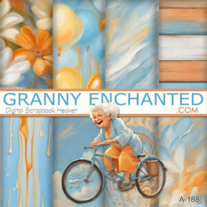 A-188_ai GrannyCycle Digital Scrapbook Pack – Granny Enchanted Designs