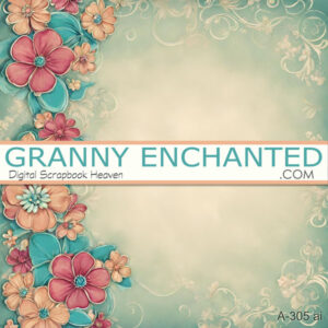 A-305 ai Whimsy Victoria Digital Scrapbook Kit – Granny Enchanted Designs