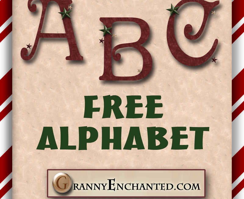 Christmas Alphabet in Digital Format