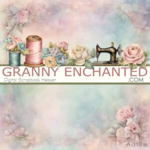 A-315ai Victorian Floral Digital Scrapbook Kit – Granny Enchanted Designs